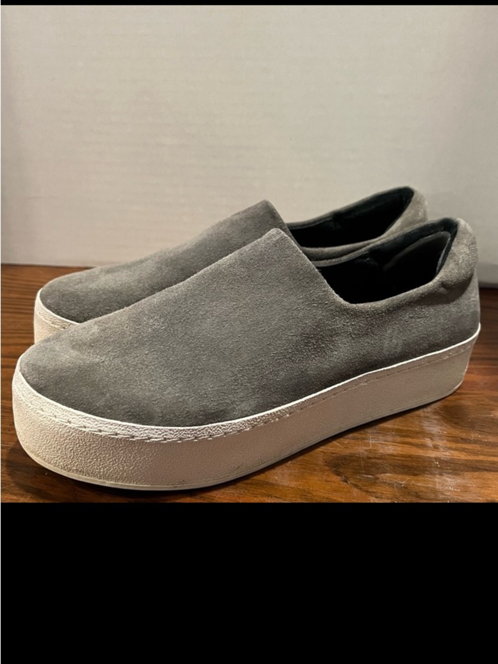 Opening Ceremony Gray Suede Platform Sneakers Size 39